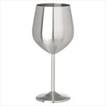 DST38140 18 Oz. Stainless Steel Stemmed Wine Glass With Custom Imprint